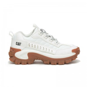 Men's CatFootweat Eco Intruder Casual Shoes White | 9613-LATMK