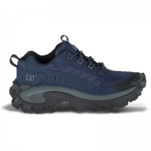 Men's CatFootweat Re-Powered Intruder Chunky Trainer Casual Shoes Blue | 9638-RLUNY