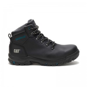 Women's CatFootweat Mae Steel Toe Waterproof Boots Black | 0614-QFWMP