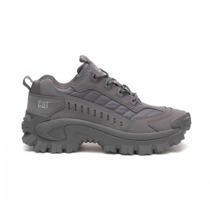 Women's CatFootweat Re-Powered Intruder Chunky Trainer Shoes Grey | 4305-SRTJM