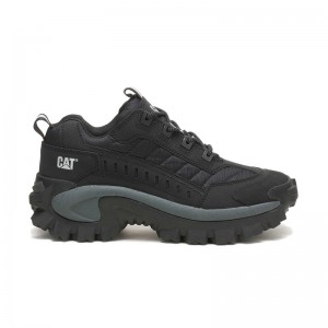 Women's CatFootweat Re-Powered Intruder Chunky Trainer Shoes Black / Dark Grey | 4879-CYXIL