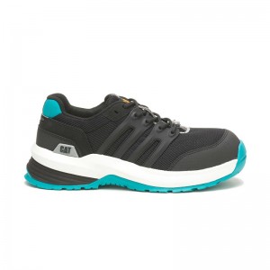 Women's CatFootweat Streamline 2.0 Composite Shoes Black / Turquoise | 3851-URYSM