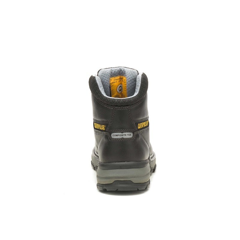 Men's CatFootweat Excavator Superlite Cool Carbon Composite Toe Work Boots Black | 6724-WGIBZ