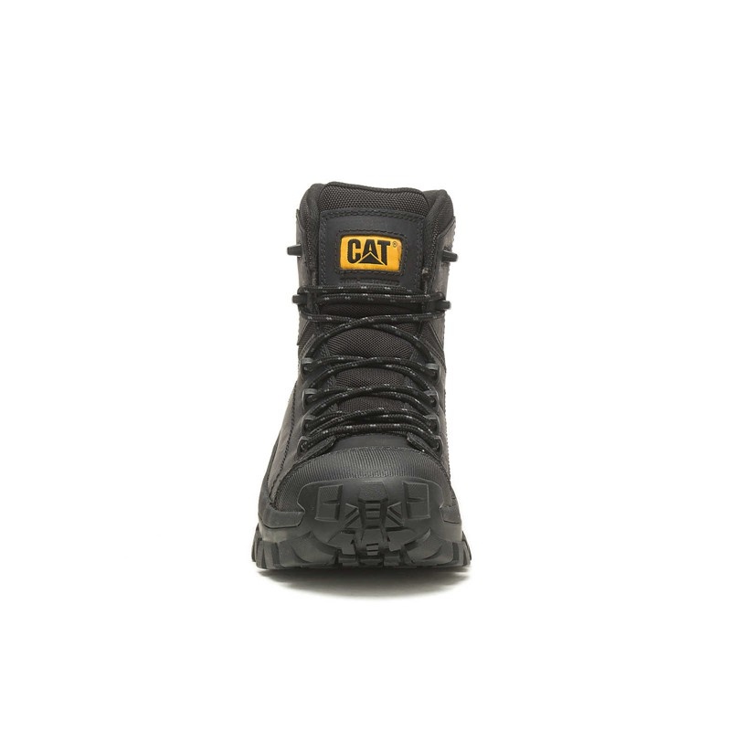 Men's CatFootweat Hiking Style Work Boots Black | 3218-RWKFP