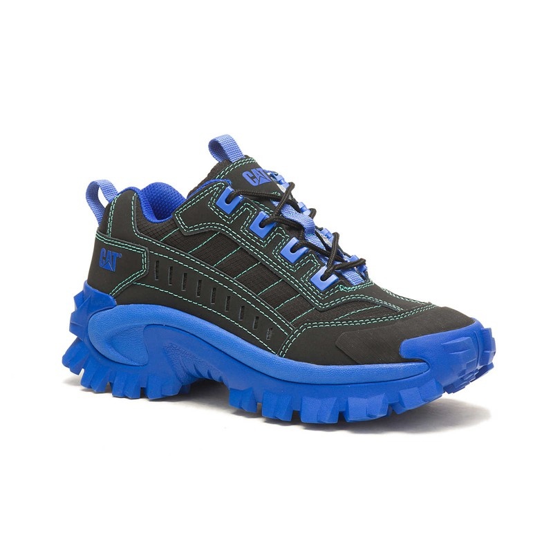 Men's CatFootweat Intruder Supercharged Casual Shoes Black / Blue | 3942-GIJKF