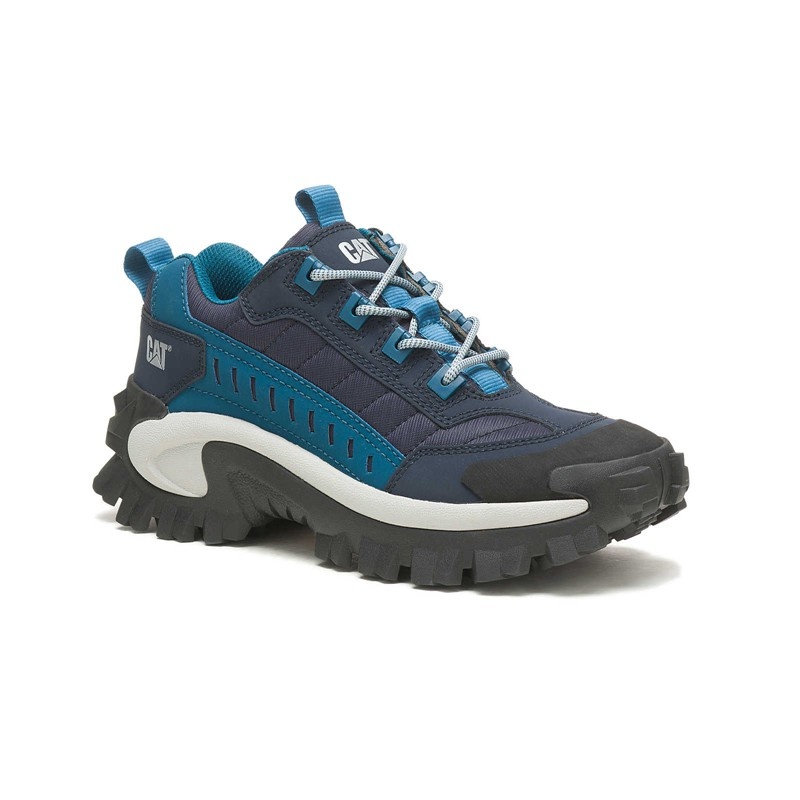 Men's CatFootweat Re-Powered Intruder Chunky Trainer Casual Shoes Blue | 4765-CYKWF