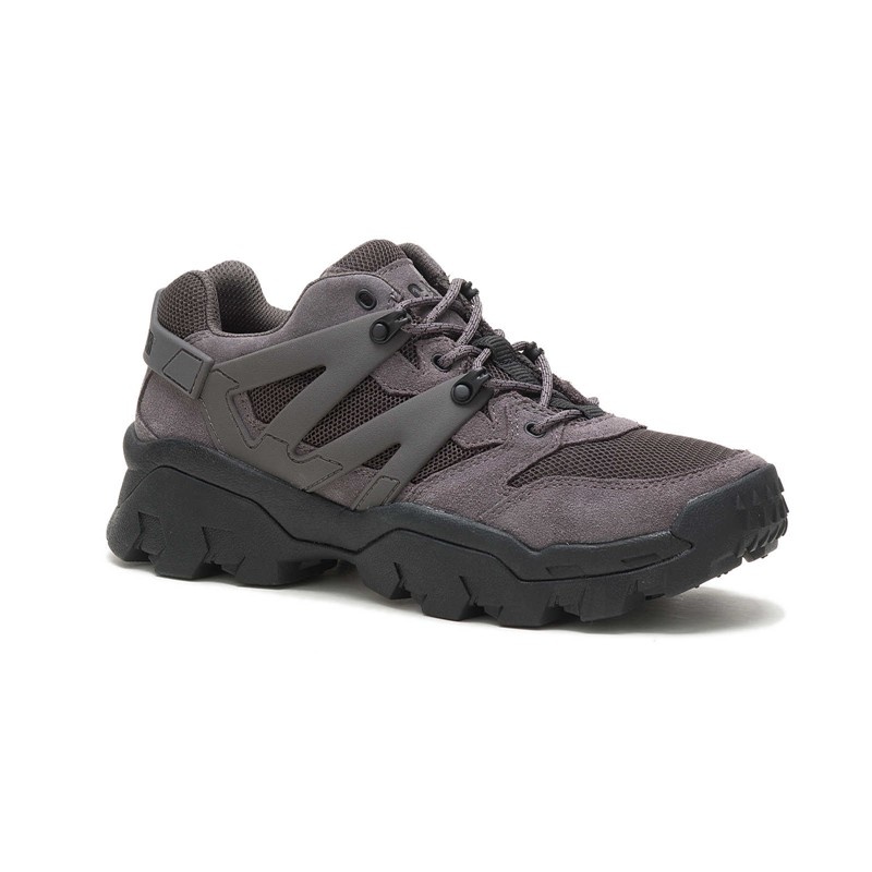 Men's CatFootweat Reactor Sneaker - Unisex Styles Casual Shoes Grey | 4671-UKNBE