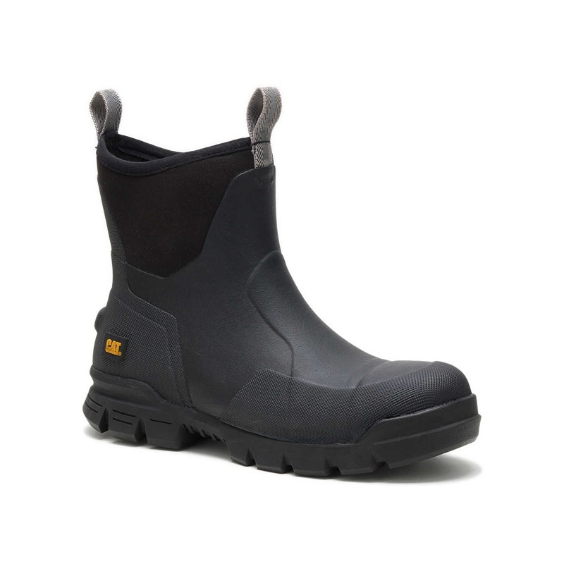 Men's CatFootweat Stormers 6 - Unisex Styles Work Boots Black | 0915-OMQGX