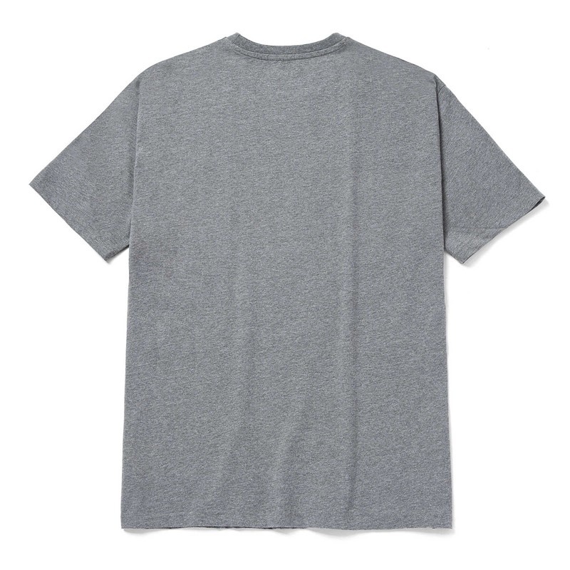 Men's CatFootweat Trademark Logo Tee Clothing Grey | 5790-TFSYI