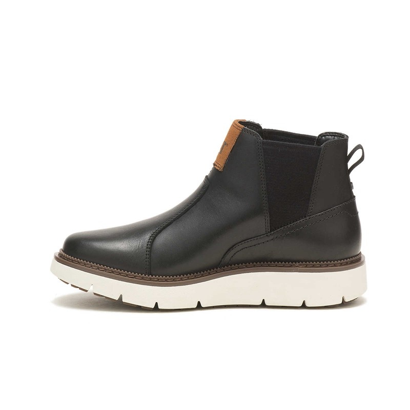 Women's CatFootweat Chariot Chelsea Boots Black | 6471-TFOXN