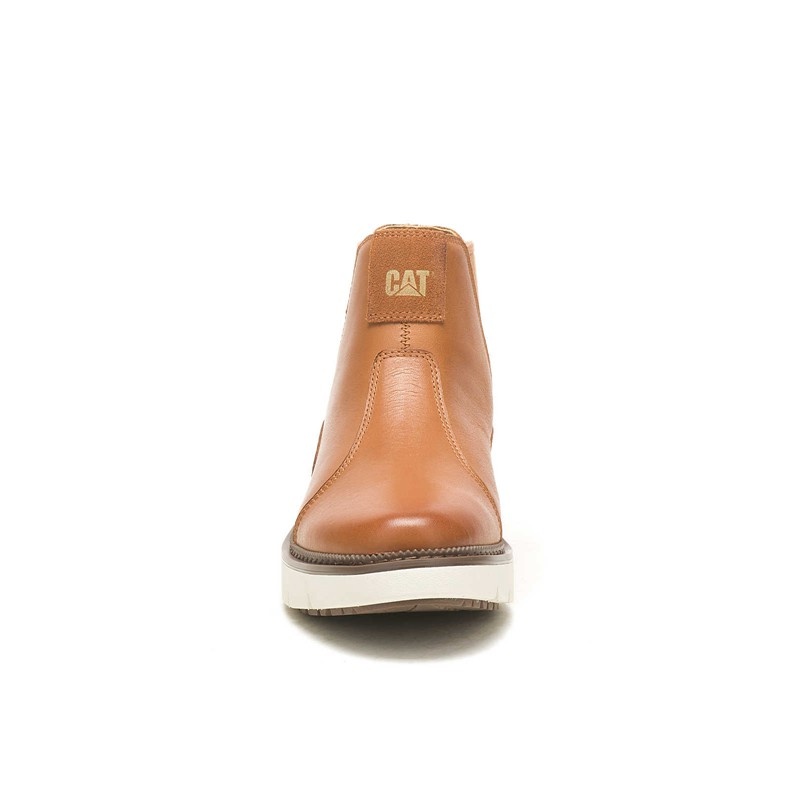 Women's CatFootweat Chariot Chelsea Boots Brown | 6025-VIOJD