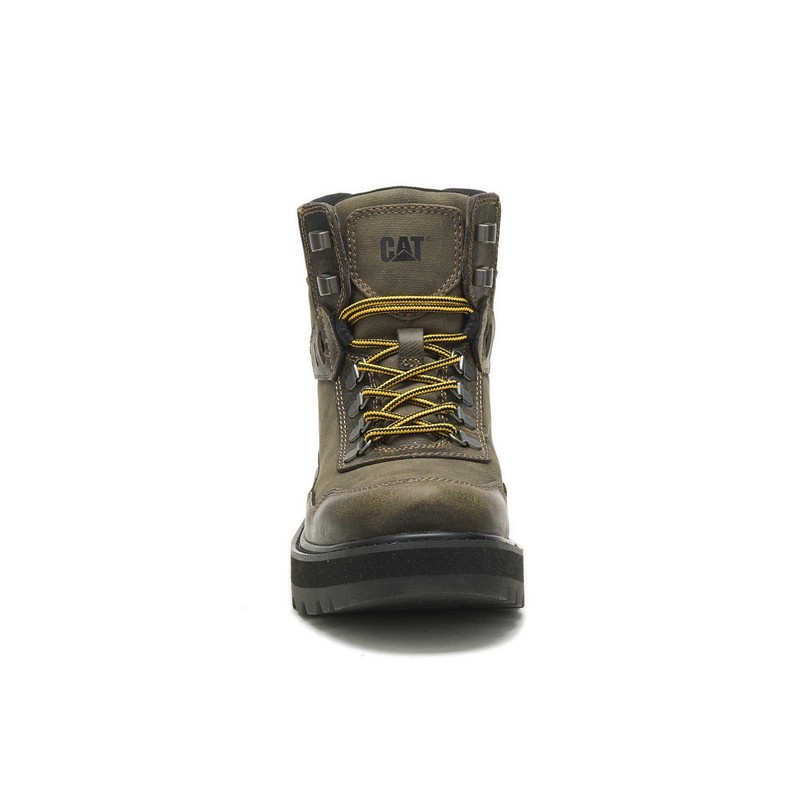 Women's CatFootweat Conquer 2.0 - Unisex Styles Boots Dark Olive | 8249-NEDFV