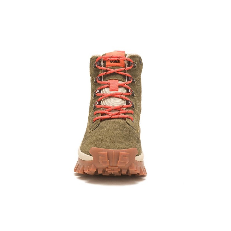 Women's CatFootweat Intruder Ply - Boots Dark Olive | 7025-DMAVB