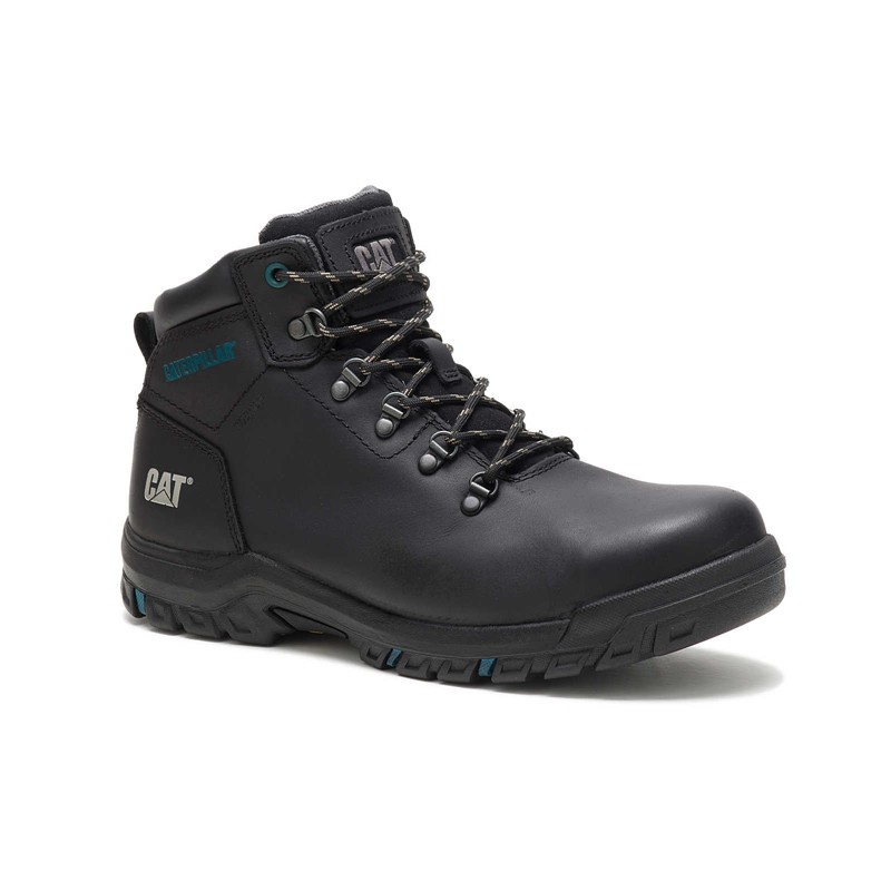 Women's CatFootweat Mae Steel Toe Waterproof Boots Black | 0614-QFWMP