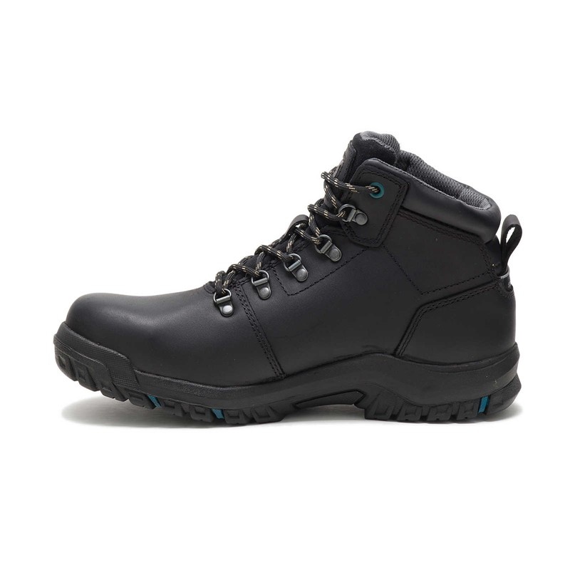 Women's CatFootweat Mae Steel Toe Waterproof Boots Black | 0614-QFWMP