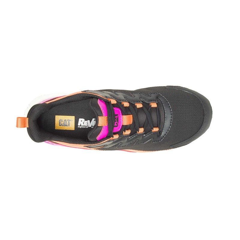 Women's CatFootweat Streamline Runner Carbon Composite Shoes Black / Pink | 9547-YWZGA