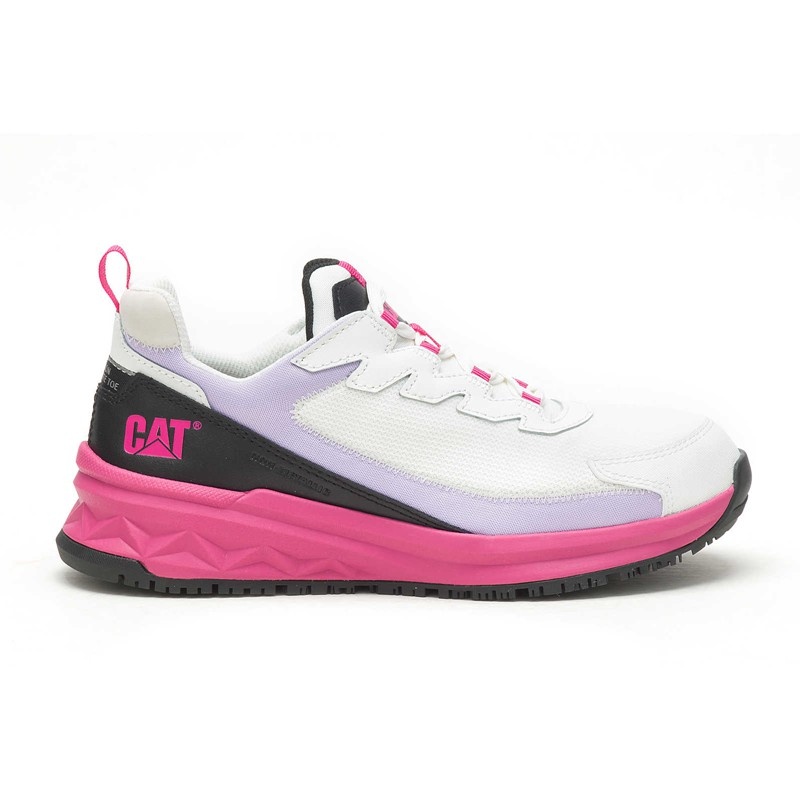 Women\'s CatFootweat Streamline Runner Carbon Composite Shoes White / Black | 0483-UWJEX